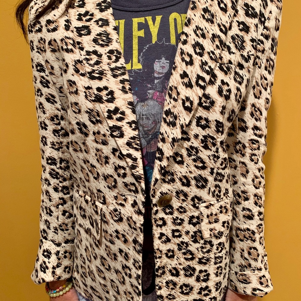 Joie animal print blazer